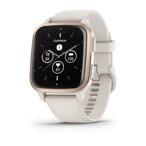 Garmin Venu Sq 2 Music - Music Edition - Peach Gold корпус с Ivory Case корпус и силиконова каишка - 010-02700-11