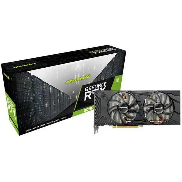 Представяме ви новата графична карта RTX 3050 8GB Manli Twin GDDR6 - най-добрата комбинация от мощност и цена!