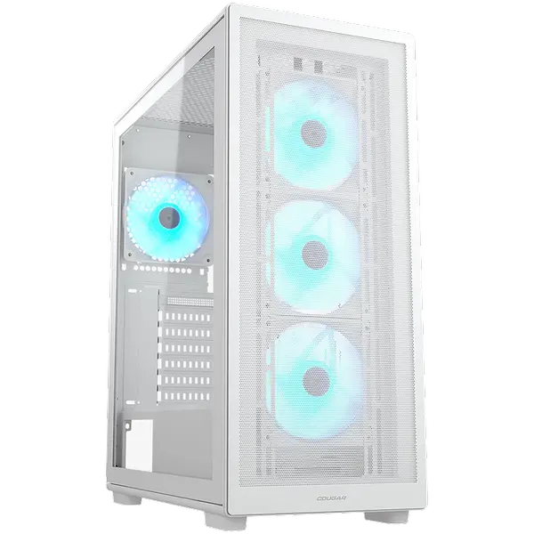 COUGAR MX220 RGB PC Case, Mid Tower, White - CGR-2AC8W-RGB