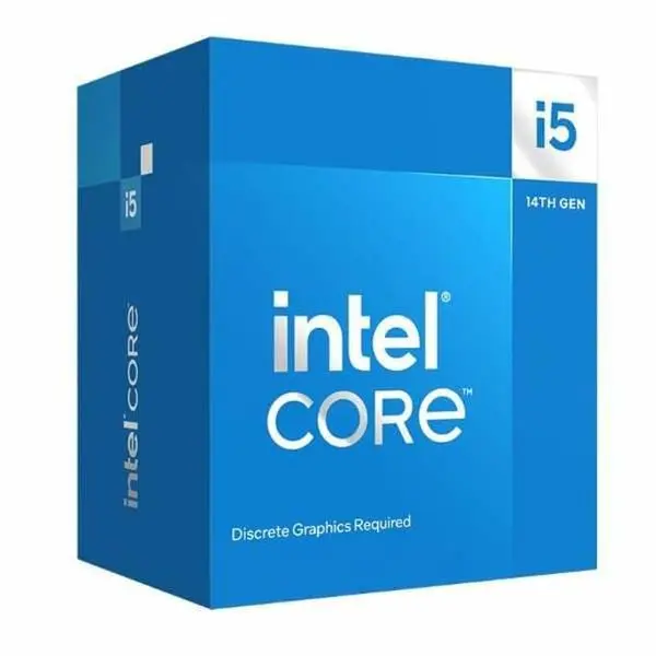 Процесор Intel Raptor Lake Core i5-14400F, 6P+4E Cores, 2.50 GHz, 20MB, LGA1700, 65W, BOX - INB71514400FSRN47