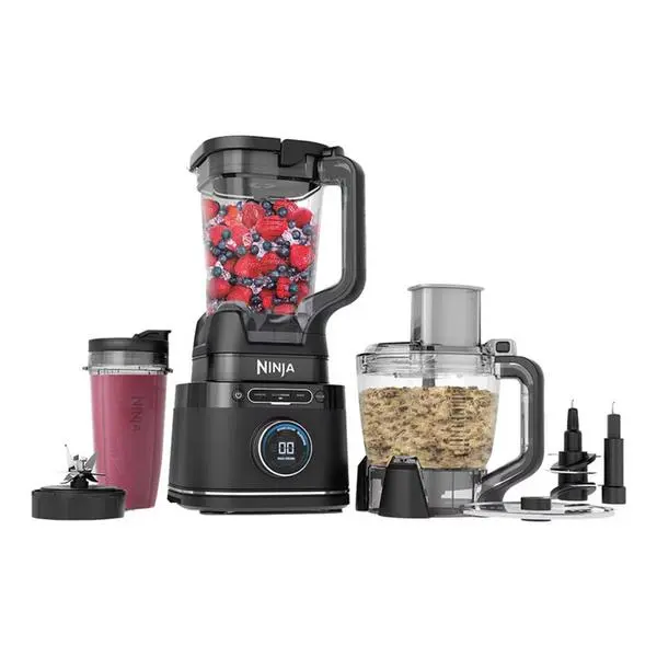 Блендер Ninja 3-in-1 Detect Power Blender & Processor Pro, 1200W, 1.9 л. вместимост, 10 скорости, BlendSense технология, остриета от неръждаема стомана, черен
