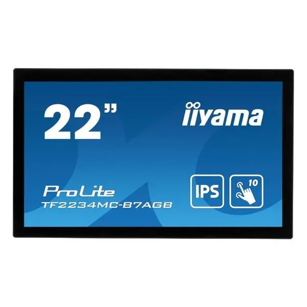 Монитор IIYAMA TF2234MC-B7AGB, 21.5" (54.61 cm) IPS панел, 75Hz, Full HD, 8ms, 350cd/m2, DP/HDMI/VGA