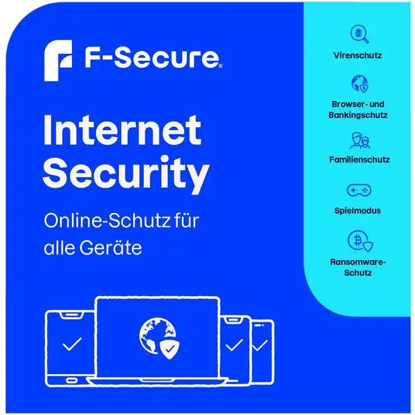 F-SECURE Internet Security - 1 Device, 1 Year - ESD-DownloadESD -  (К)  - FCFYBR1N001E1 (8 дни доставкa)