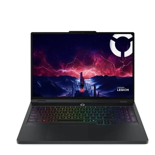 Лаптоп Lenovo Legion Pro 5 16IAX10 (83F3003WBM)(черен), двадесетядрен Intel Core Ultra 7 255HX 1.8/5.2GHz, 16"(40.64cm) WQXGA OLED Display & GF RTX 5070 8GB, 32GB DDR5, 1TB SSD NVMe, 1x Thunderbolt 4, No OS, 2.4kg