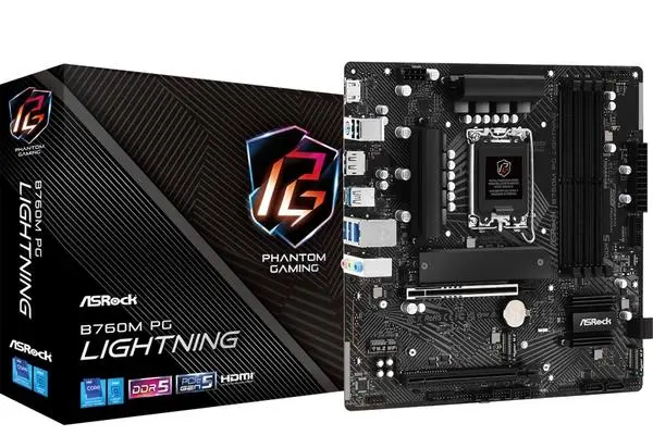 Asrock B760M Phantom Gaming Lightning - 90-MXBM20-A0UAYZ