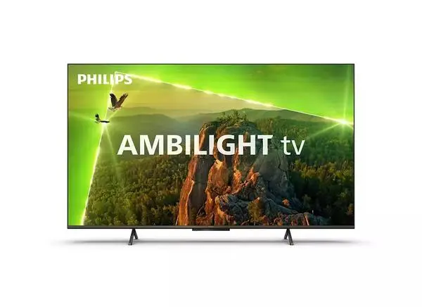 Philips  43" UHD DLED, 3840 x 2160, DVB-T/T2/T2-HD/C/S/S2, Ambilight 3, Pixel Precise UHD, HDR+, HLG - 43PUS8118/12