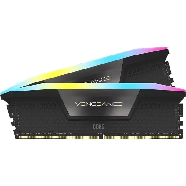 Corsair Vengeance Black RGB 32GB(2x16GB) DDR5 6400MHz CL36 XMP&AMD EXPO -  CMH32GX5M2B6400Z36