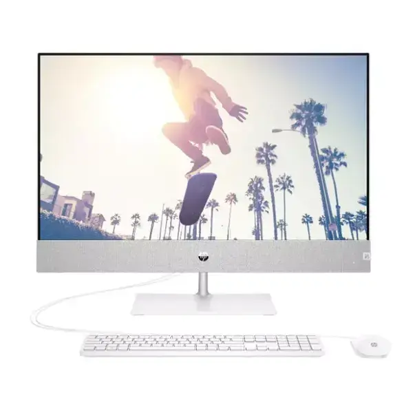 HP Pavilion All-in-One 27-ca2000nu Snowflake White, Core i7-13700T(up to 4.9GHz/30MB/16C), 27" FHD BV IPS Touch + 5MP Camera, 16GB 3200Mhz 2DIMM, 1TB PCIe SSD, WiFi ac 2x2 +BT 5, HP Keyboard & HP Mouse, Free DOS. 2Y Warranty 978B6EA