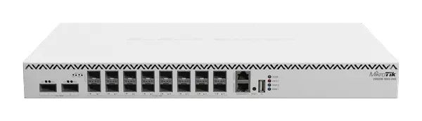 Комутатор Mikrotik CRS518-16XS-2XQ-RM 2x 100 Gigabit QSFP28 порта и 16x 25 Gigabit SFP28 порта