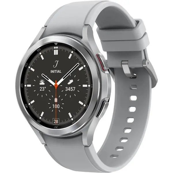 Samsung R895FZ Galaxy Watch 4 Classic LTE 46mm, mystic silver, DE -  (К)  - SM-R895FZSADBT (8 дни доставкa)