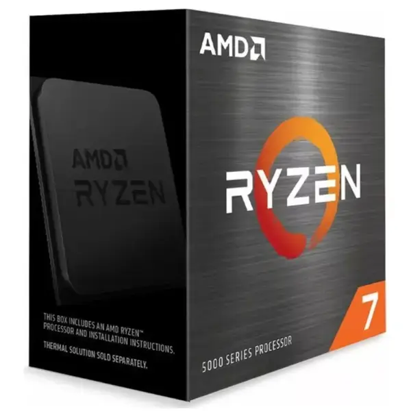 AMD CPU Desktop Ryzen 7 8C/16T 5700X осемядрен (3.4/4.6GHz, 32MB cache, AM4) BOX, без охлаждане, 100-100000926WOF