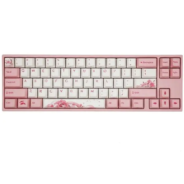 Геймърскa механична клавиатура Ducky x Varmilo Miya Sakura V2 65, Cherry MX Brown суичове - DUCKY-KEY-A2A2A01A024