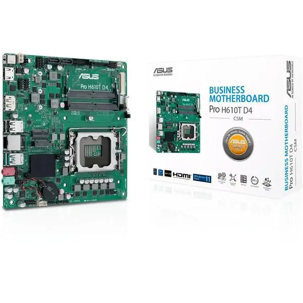 Ревю на дънната платка ASUS PRO H610T D4-CSM