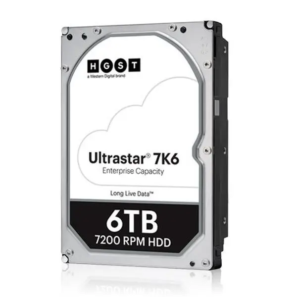 Твърд диск 6TB HGST, HUS726T6TAL5204,  Ultrastar DC HC310 7K6 (512e) SE, SAS 12Gb/s, 7200rpm, 256MB, 3.5" (8.89cm), 0B36047