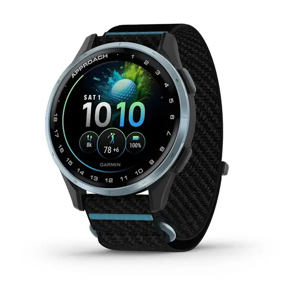Garmin Approach J1 - Cloud blue алуминиев безел с black/azure ComfortFit каишка - 010-03898-00