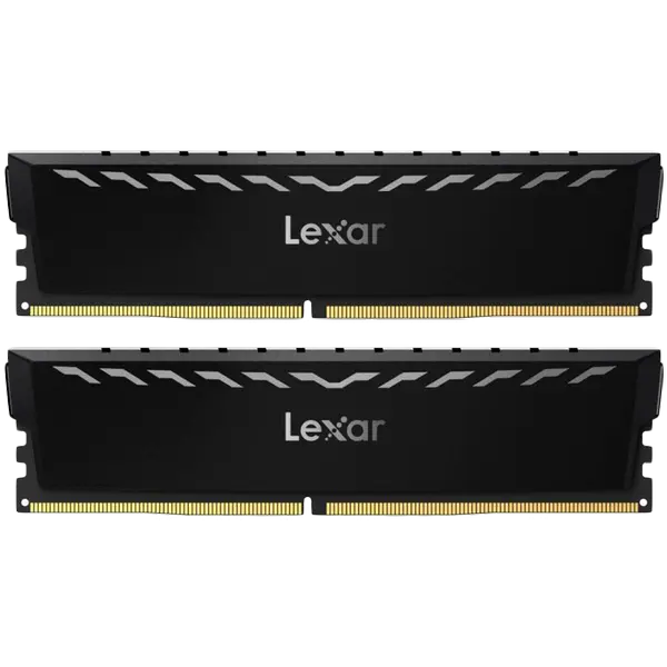 Lexar 2x8GB THOR DDR4 3600 UDIMM XMP Memory with Black heatsink. Dual pack - LD4U08G36C18LG-RGD