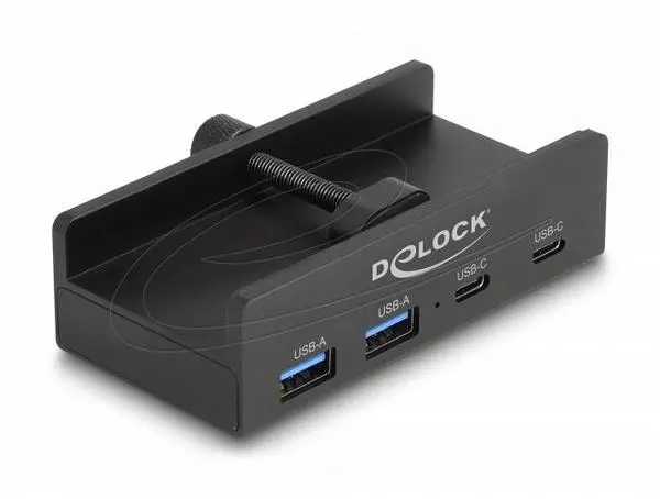 Delock USB Хъб, 4 порта, 5 Gbps, 2 x USB-A, 2 x USB-C - DELOCK-64262