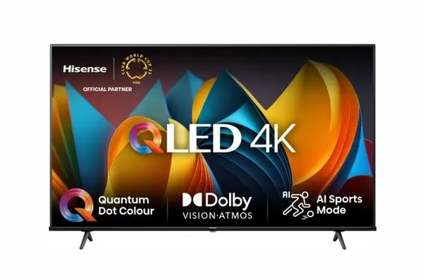 Hisense 50" E7NQ, 4K Ultra HD 3840x2160, QLED, Quantum Dot, HDR 10+, HLG, Dolby Vision, DTS Virtual X - 50E7NQ