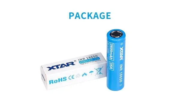 Акумулаторна батерия XTAR  18650  2600mAh, Li-ion - XTAR-BL-CR18650-2600