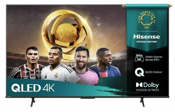 Hisense 55" E7Q Pro, 4K Ultra HD 3840x2160, QLED, Quantum Dot, 144Hz, HDR 10+ adaptive, HLG, Dolby Vision - 55E7Q_PRO
