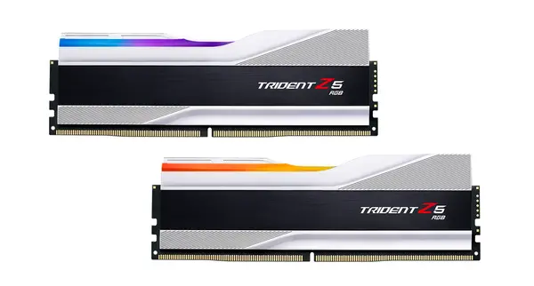 G.SKILL Trident Z5 Silver RGB 32GB(2x16GB) DDR5 PC5-48000 6000MHz CL36 F5-6000J3636F16GX2-TZ5RS -  F5-6000J3636F16GX2-TZ5RS