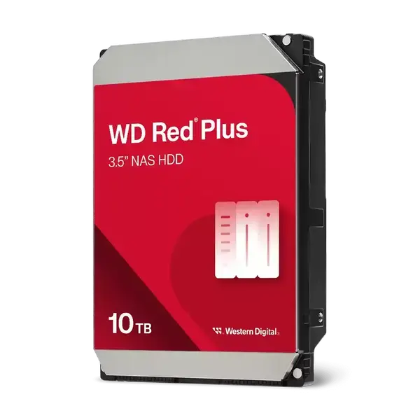 Твърд диск WD Red Plus WD101EFGX 10TB 3.5" 7200 rpm, 256MB, SATA3