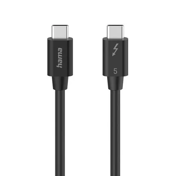 HAMA Кабел "USB-C" Thunderbolt-5, 80 Gbit/s, 5A, 240W, Ultra-HD 8K, 1.00 m - HAMA-200796