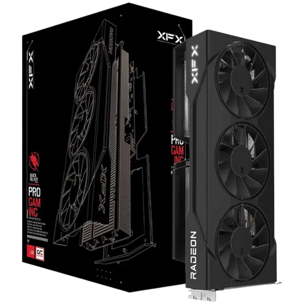 XFX Swift AMD Radeon RX 9060 XT OC Triple Fan 16GB GDDR6 128-bit HDMI 2x DP - RX-96TS316B7