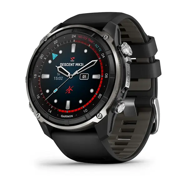 Garmin Descent Mk3i - 51мм - Descent Mk3i - 51 мм|Silver и black PVD титан с black/pebble grey силиконова каишка - 010-02752-08