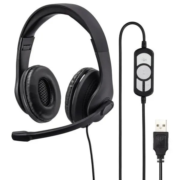 Зашеметяващо аудио изживяване с HAMA HS-USB300 слушалки