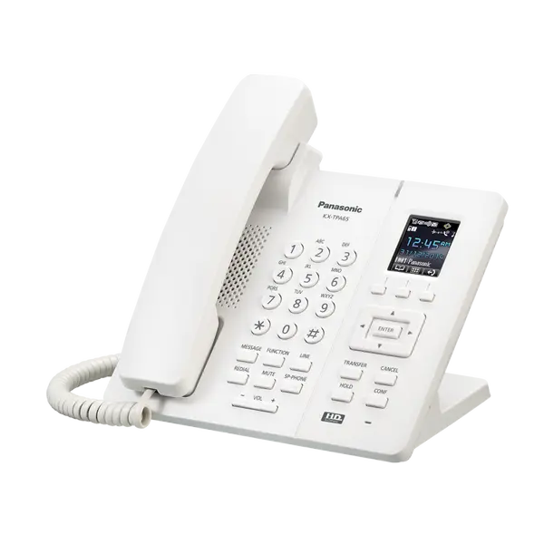 Безжичен телефон Panasonic KX-TPА65 - бял