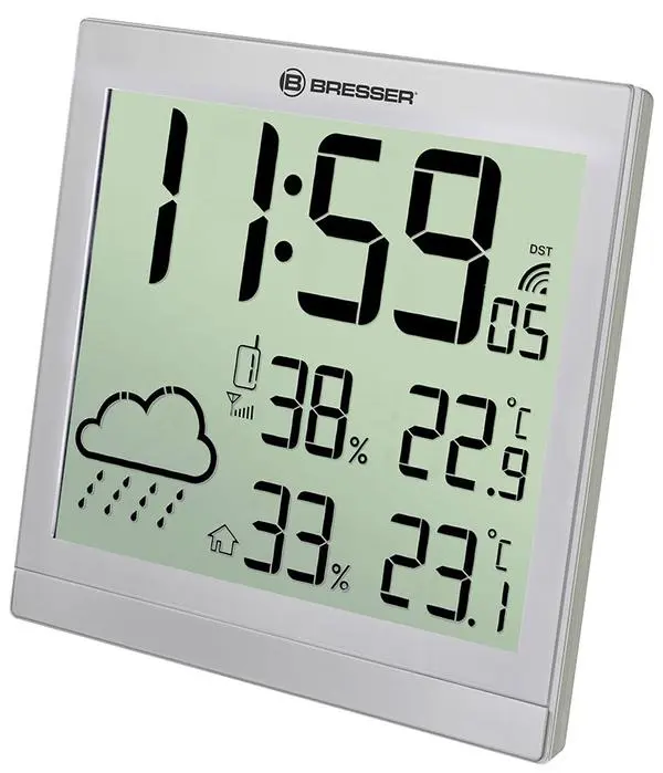 Mетеорологична станция Bresser TemeoTrend JC LCD RC, сребриста