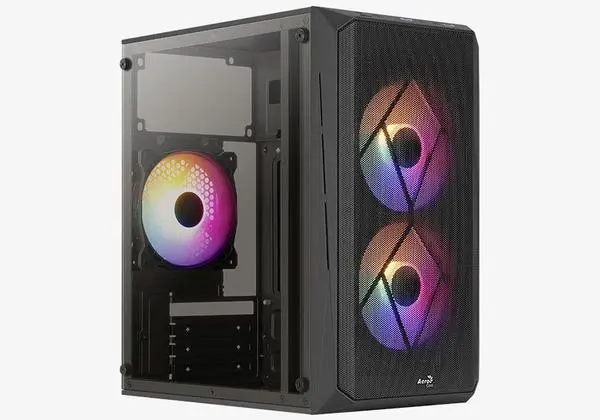 AeroCool кутия mATX CS-107-A-BK-v2 3 fans included