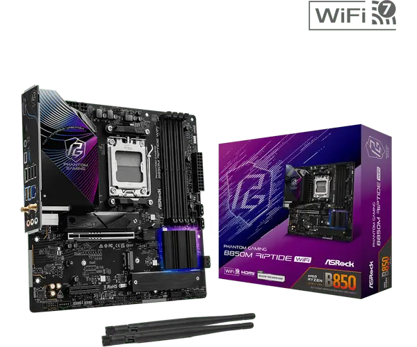 Дънна платка ASROCK B850M RIPTIDE WIFI (71193)