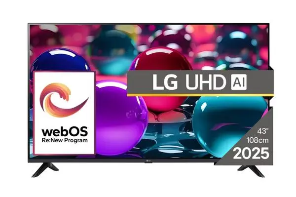 LG  43" 4K UltraHD TV 4K (3840x2160), DVB-T2/C/S2, webOS 25 Smart, ThinQ AI, Alpha 7 AI Processor, WiFi - 43UA73003LA