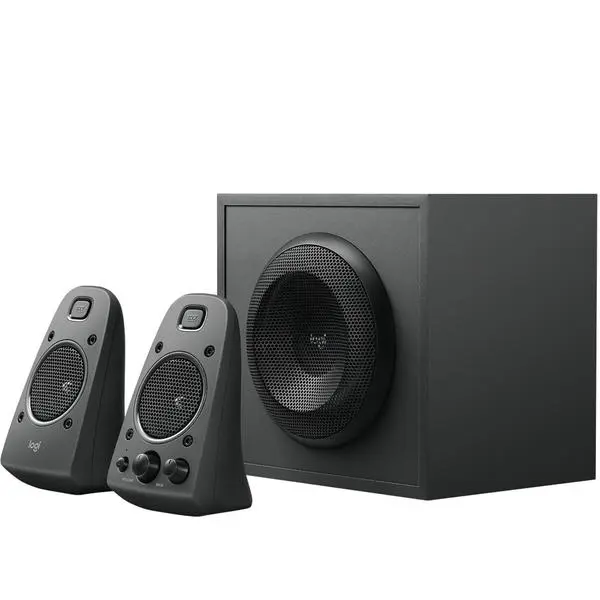 Тонколони Logitech Z625 THX, 2.1, 200W (2x 35W + 1x 130W), AUX, 3,5mm jack, RCA, черни