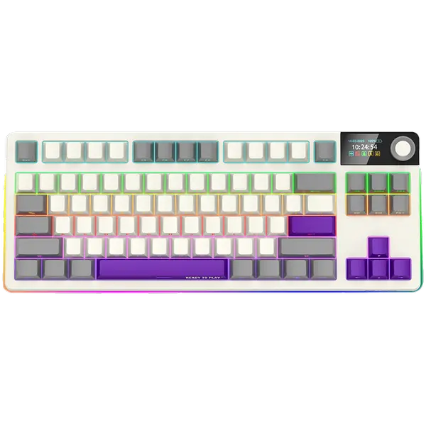 LORGAR KBP70TKLW, Wireless TKL Mechanical Gaming Keyboard Pro, Beige, EN layout - LRG-KBP70TKLW-RT-US