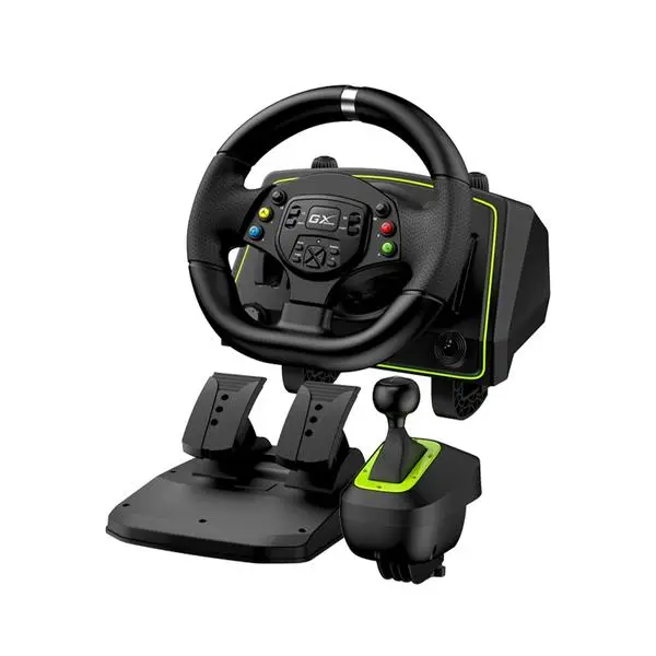 Genius Genius волан с педали Racing Wheel with pedals SpeedMaster X2 Gear shifter, Pedals, Dual-motor vibration - GENIUS-SPEEDMASTER-X2