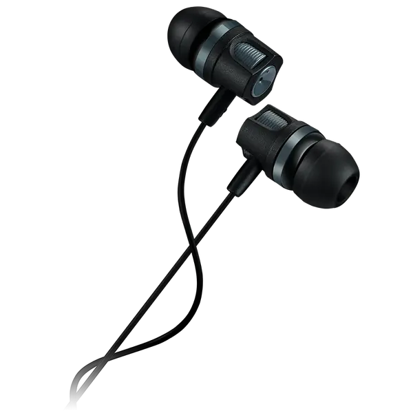 CANYON Stereo earphones with microphone, 1.2M, dark gray - CNE-CEP3DG