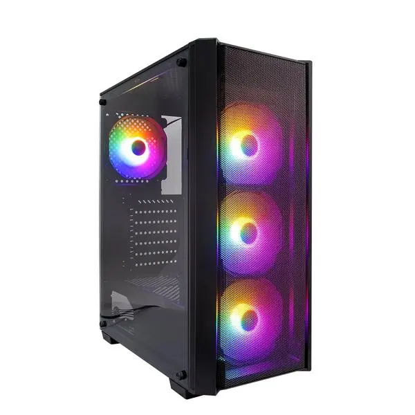 1stPlayer кутия ATX Fire Dancing V4 RGB 4 fans included - V4-4F1: Красотата среща функционалността