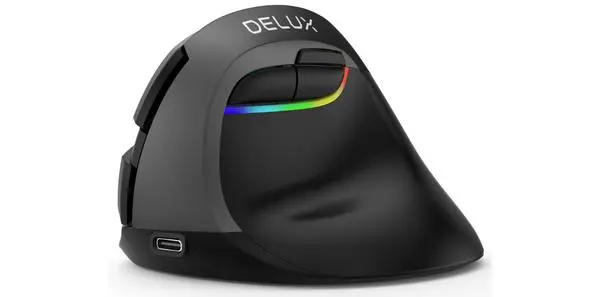 DELUX M618 mini+G36UF вертикална безжична - черно/сиво