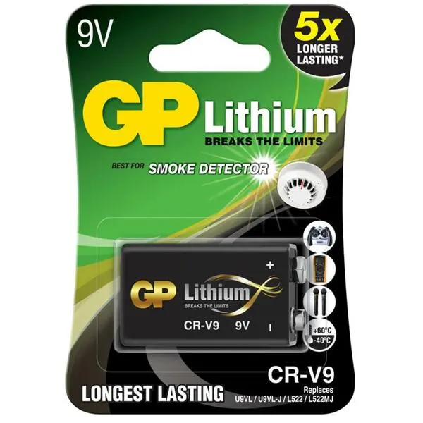 Батерия литиева GP CRV9, 9V, 1 бр.