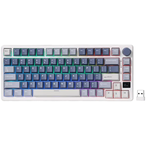 ROYAL KLUDGE RK-M75 Ocean Blue Gaming Keyboard K Sliver switch - RK-M75-OCBLU-KSLVSW-US