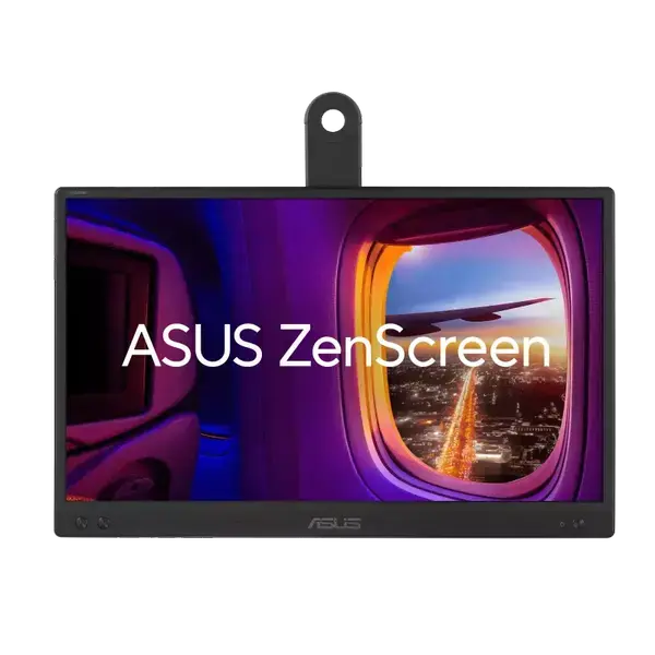 Монитор ASUS ZenScreen MB166CR, 15,6",Full HD, IPS, USB Type-C, Flicker Free, Blue Light Filter, Anti-glare surface, 360° kickstand, Black -90LM07D3-B03170