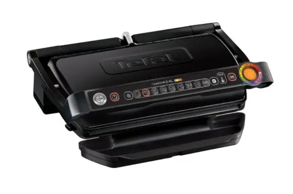 Tefal GC722834, Optigrill+ XL Black, 800cm2 cooking surface, automatic cooking sensor, 9 automatic programs, 4 adjustable temp., cooking level indicator, non-stick die-cast alum. Plates - GC722834
