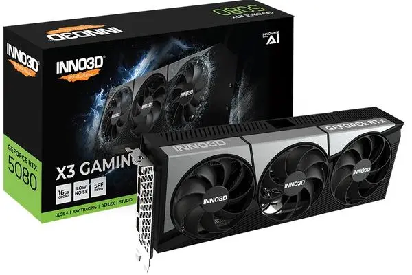 Inno3D GeForce RTX 5080 16GB GDDR7 X3 OC Gaming - G50803-16D7X-17603930