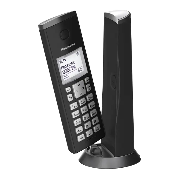 Безжичен DECT телефон Panasonic KX-TGK210EXB - черен