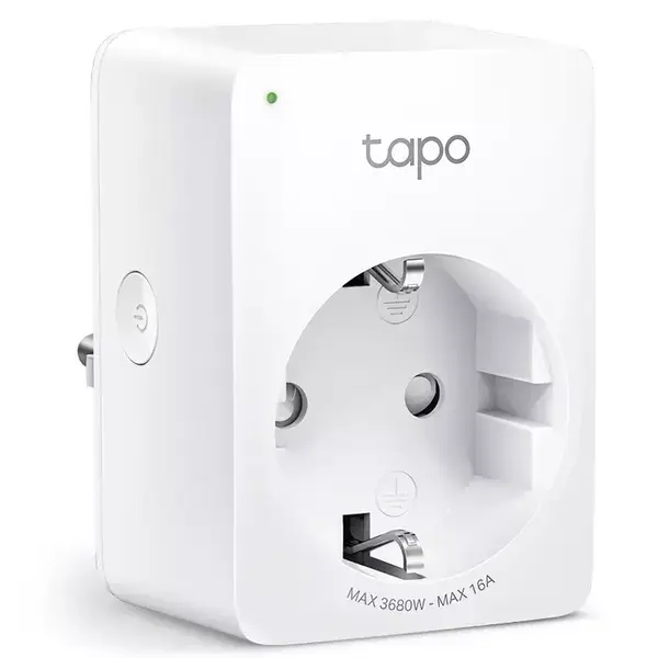 Смарт контакт TP-Link Tapo P110, Wi-Fi, таймер, възможност за създаване на график, бял