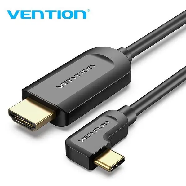Vention Vention кабел Type-C to HDMI Cable Right Angle 1.5M Black - CGVBG
