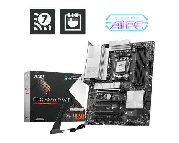 Дънна платка MSI PRO B850-P WIFI /AM5 - 70570